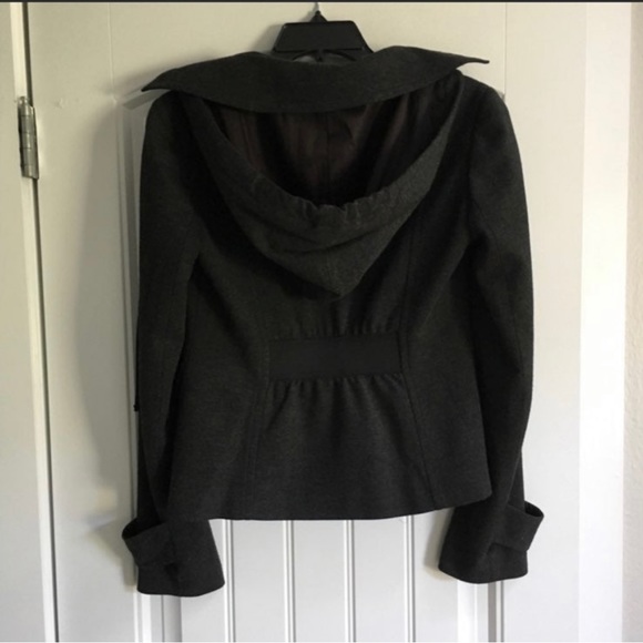 Theory Aundria Coat In Grey - womens jacket - theory petite coat - winter coat. - Picture 2 of 6